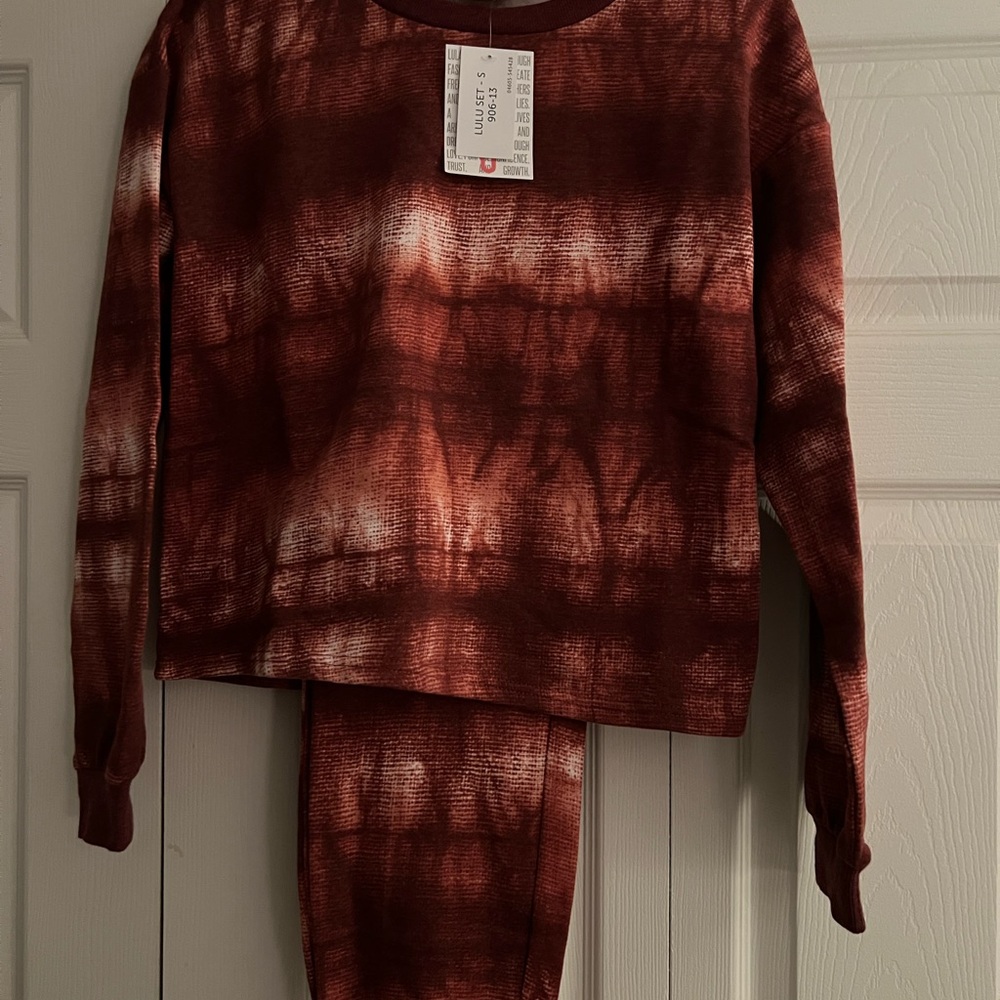 LuLaRoe Set - Rich Brown Tie-Dye